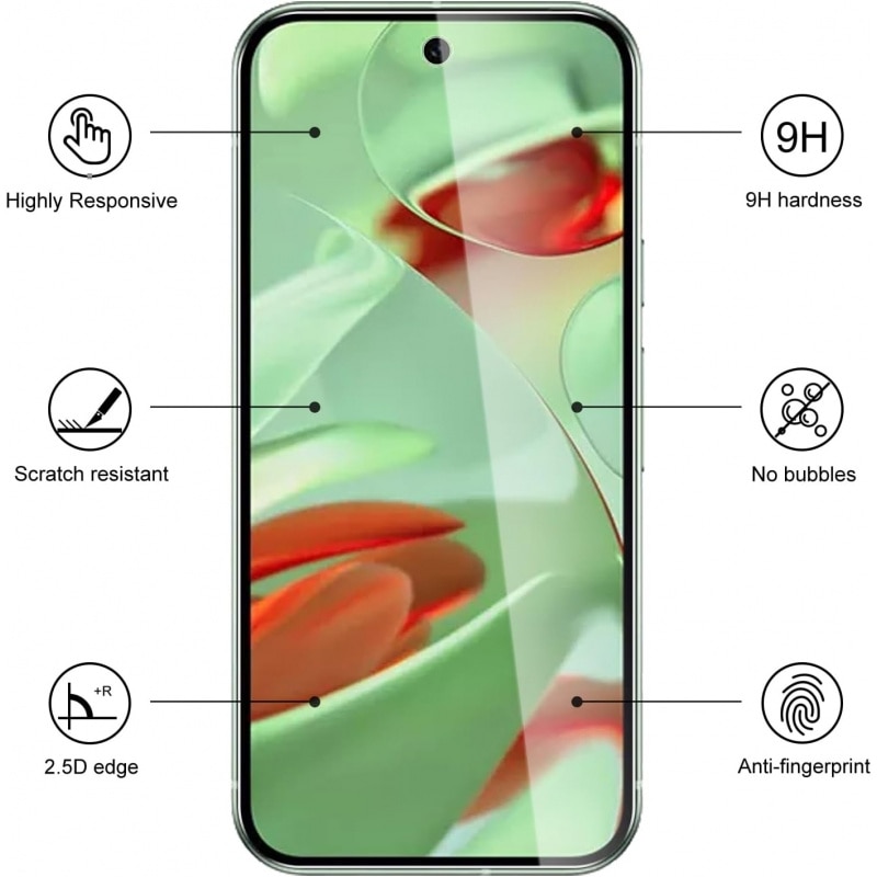 Folie protectie ecran sticla securizata 9H, 2 buc, transparenta, 0.18mm, full screen, pentru Google Pixel 9/9 Pro/10/10 Pro