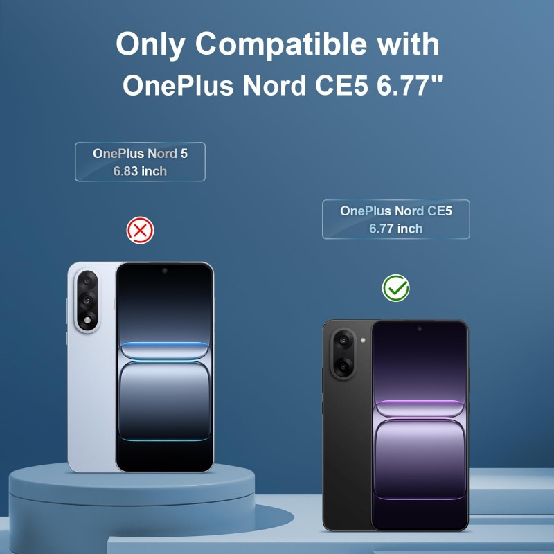Set 2 folii sticla securizata, 0.33mm, transparent, pentru OnePlus Nord CE5