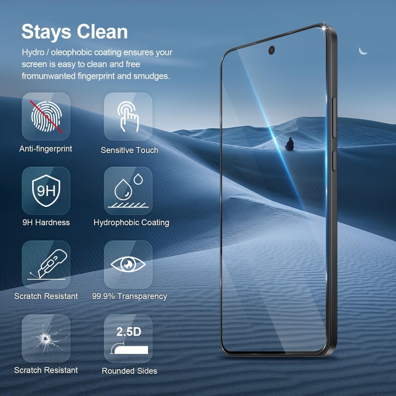 Set 2 folii sticla securizata, 0.33mm, transparent, pentru OnePlus Nord CE5