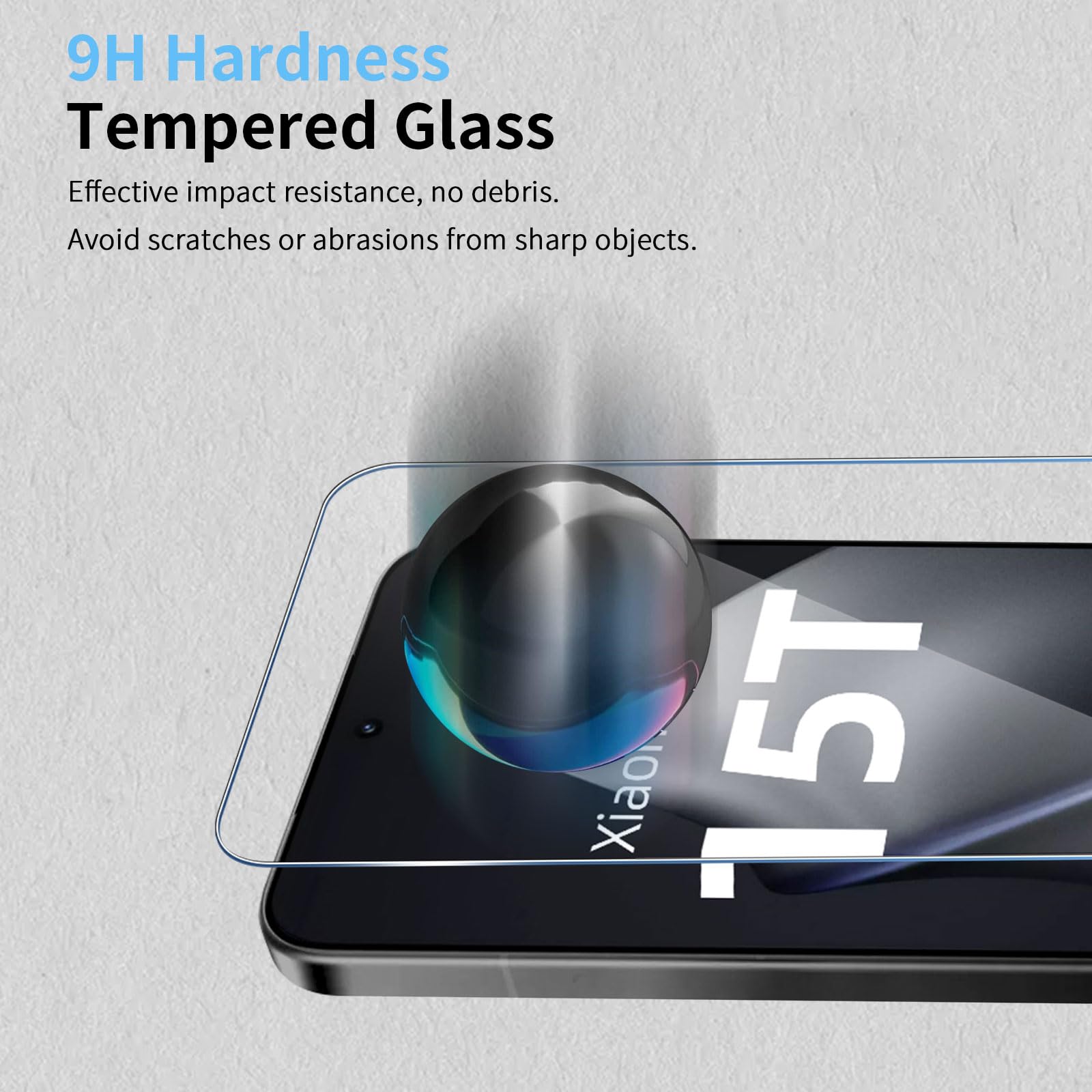 Folie protectie ecran sticla securizata 2 buc pentru Xiaomi 15T 15T Pro transparent 0.33mm 9H