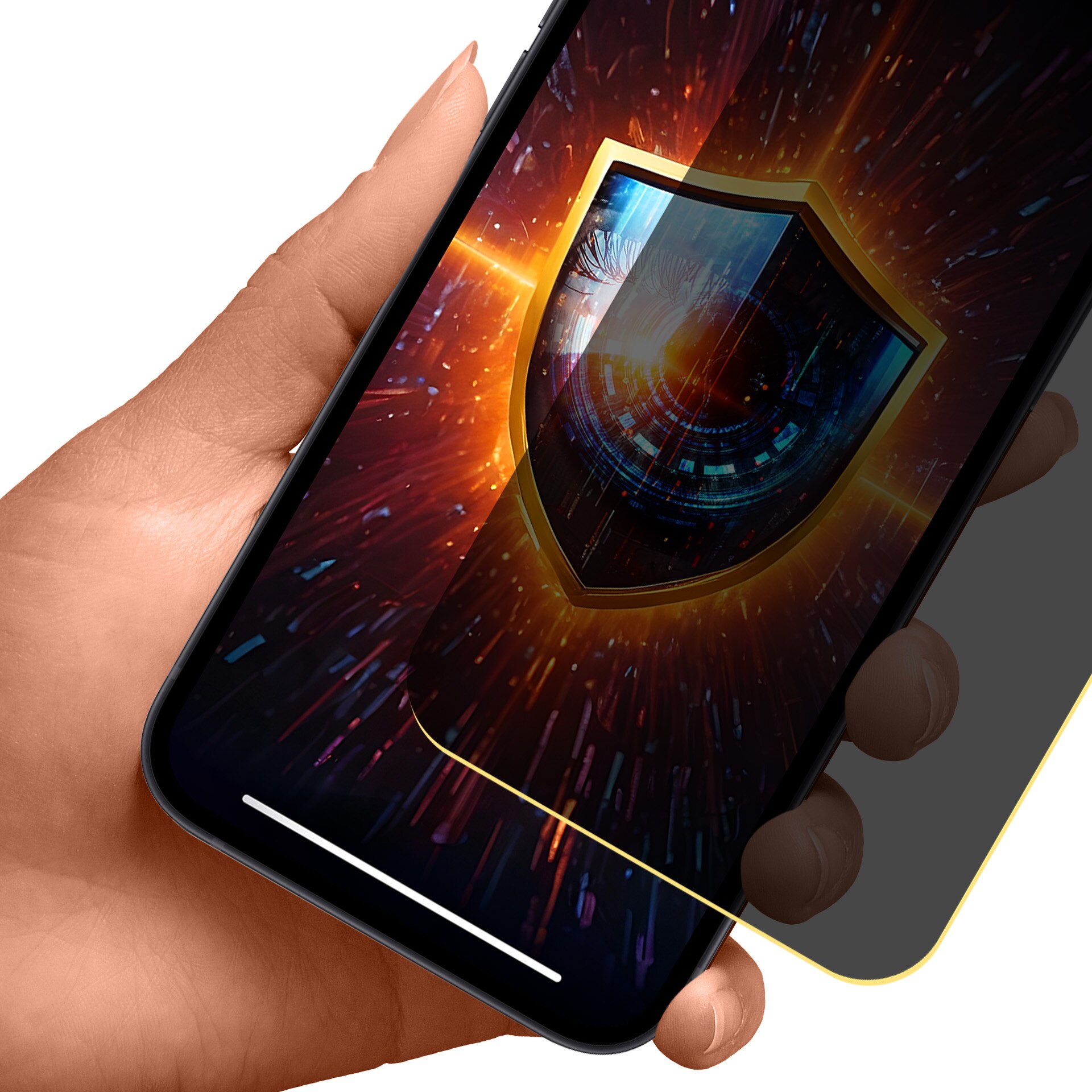 Folie protectie telefon, 3mk Silky Matt Privacy, protectie confidentialitate, rezistenta 250%, transparenta, pentru Apple iPhone 13 Pro Max