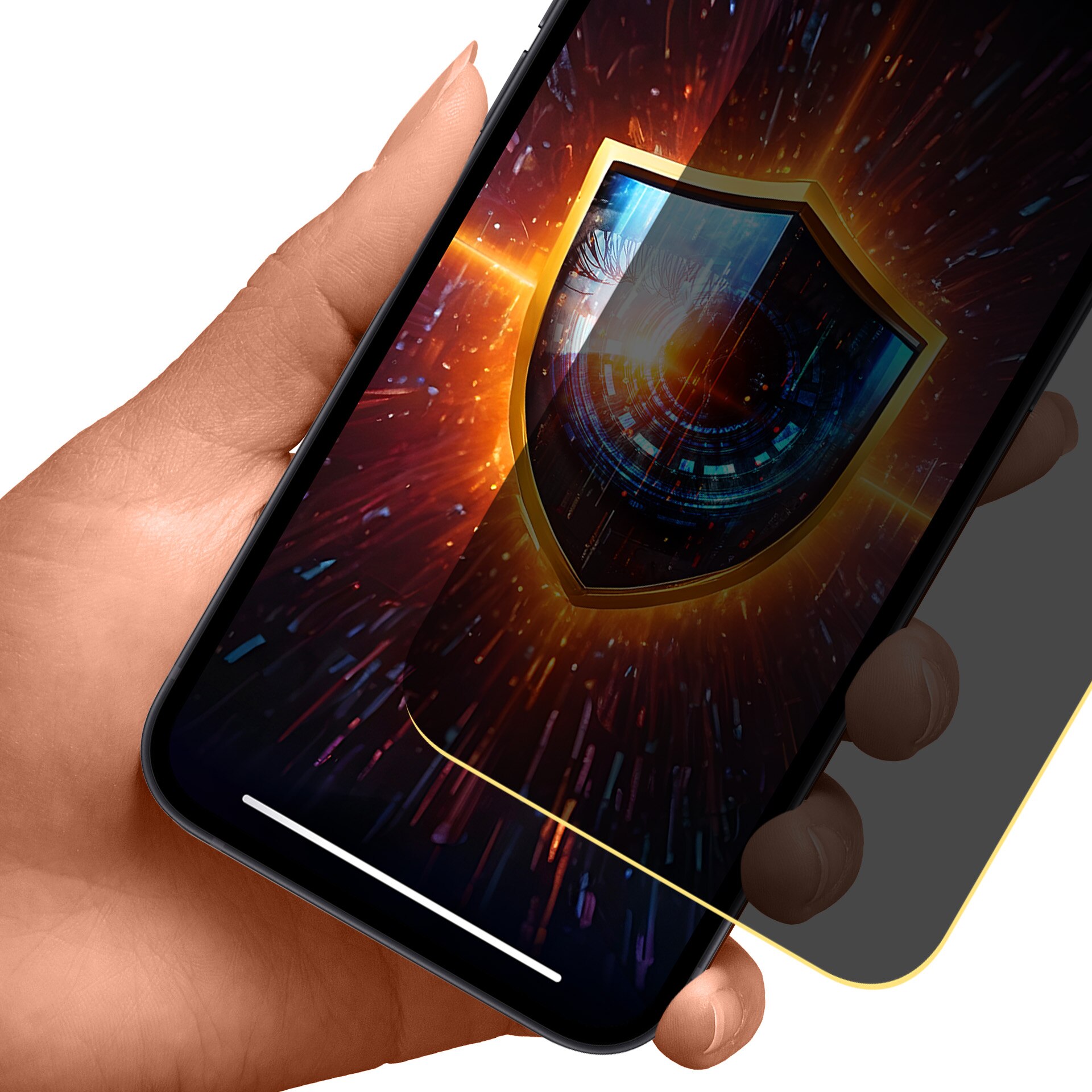 Folie protectie pentru telefon, 3mk Silky Matt Privacy, protectie ecran 250%, finisaj mat, pentru Apple iPhone 12/12 Pro
