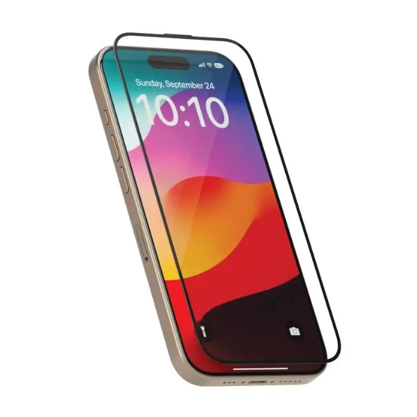 Folie din sticla securizata full cover, cu adeziv pe toata suprafata, compatibila cu Iphone 15