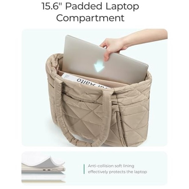 Geanta umpluta mare umar, 40x15x33cm, negru, 20L, pentru laptop 15,6 inch