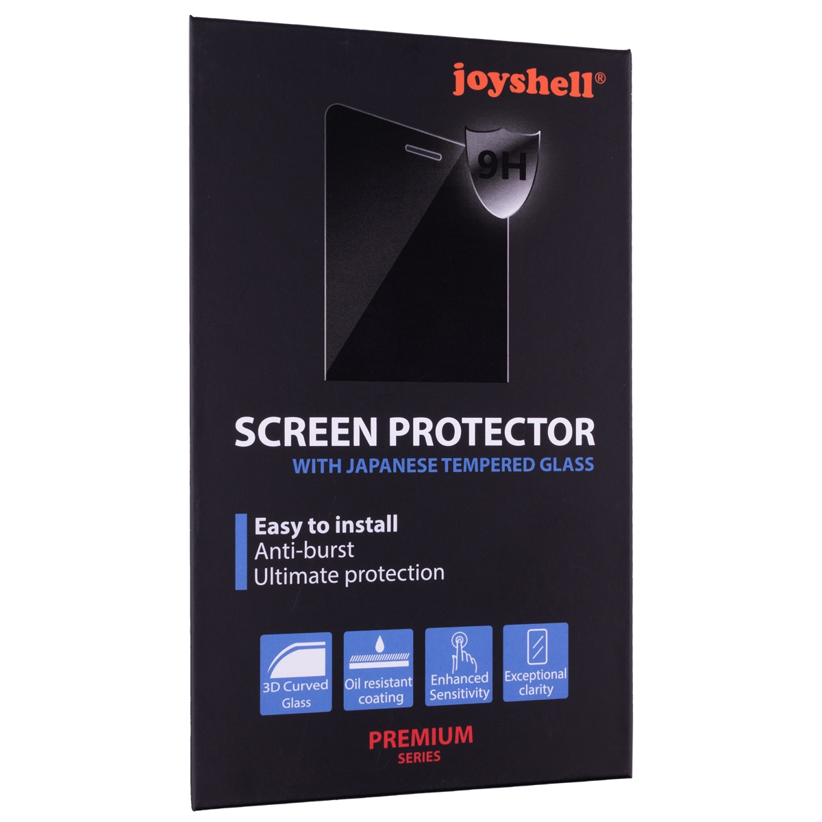 Folie sticla Joyshell compatibila cu Samsung Galaxy A70, Protectie Ecran Full Cover, Full Glue, lipici pe toata suprafata, Negru