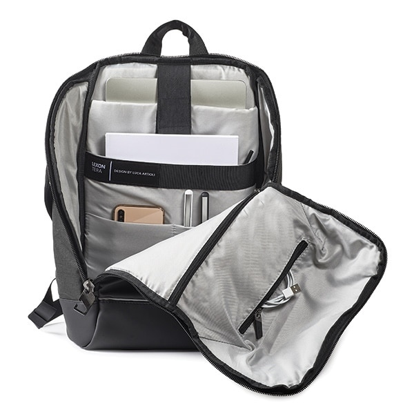 Rucsac pentru laptop Lexon Tera, 15 inch, Capacitate 17L, Negru