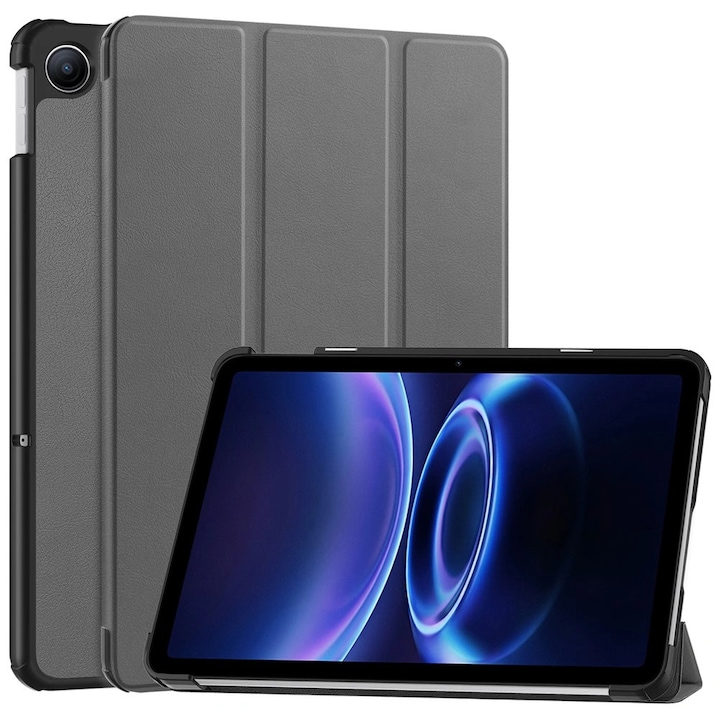 Husa cu clapeta XGSM pentru Xiaomi Redmi Pad 2 9.7", gri, tri-fold, 9.7"