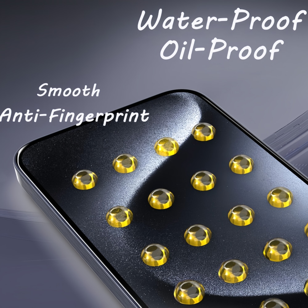 Folie protectie ecran Tyvirundic set 2 bucati, sticla 9H, transparent-negru, 0.3mm, pentru iPhone 16Pro/17