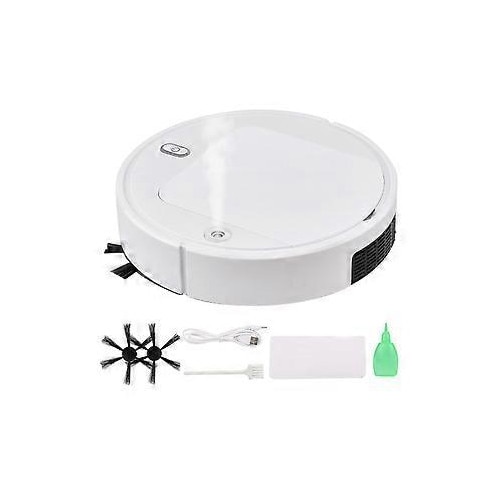 Aspirator robot 4 in 1, 1500Pa, multifunctional, alb, 0.4L, 1200mAh