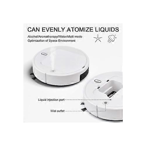Aspirator robot 4 in 1, 1500Pa, multifunctional, alb, 0.4L, 1200mAh