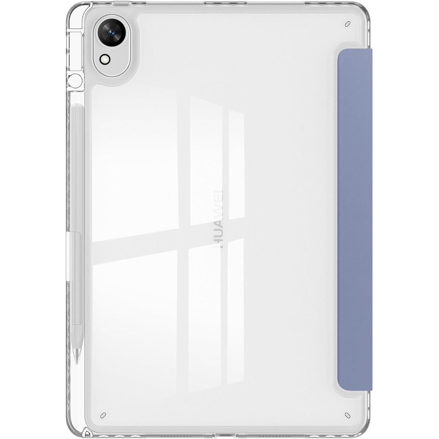 Husa cu clapeta pentru tableta, Supero, Huawei, compatibilitate Huawei MatePad SE 11 (2024) AGS6‑W00, material silicon moale, protectie margini intarite, slot pentru stylus, permite incarcare si sincronizare fara scoatere, violet