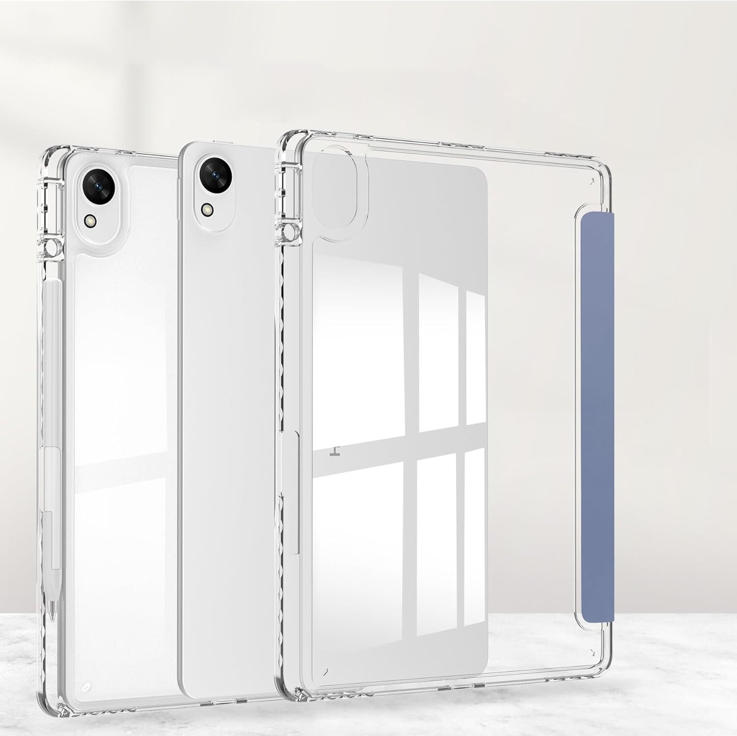 Husa cu clapeta pentru tableta, Supero, Huawei, compatibilitate Huawei MatePad SE 11 (2024) AGS6‑W00, material silicon moale, protectie margini intarite, slot pentru stylus, permite incarcare si sincronizare fara scoatere, violet