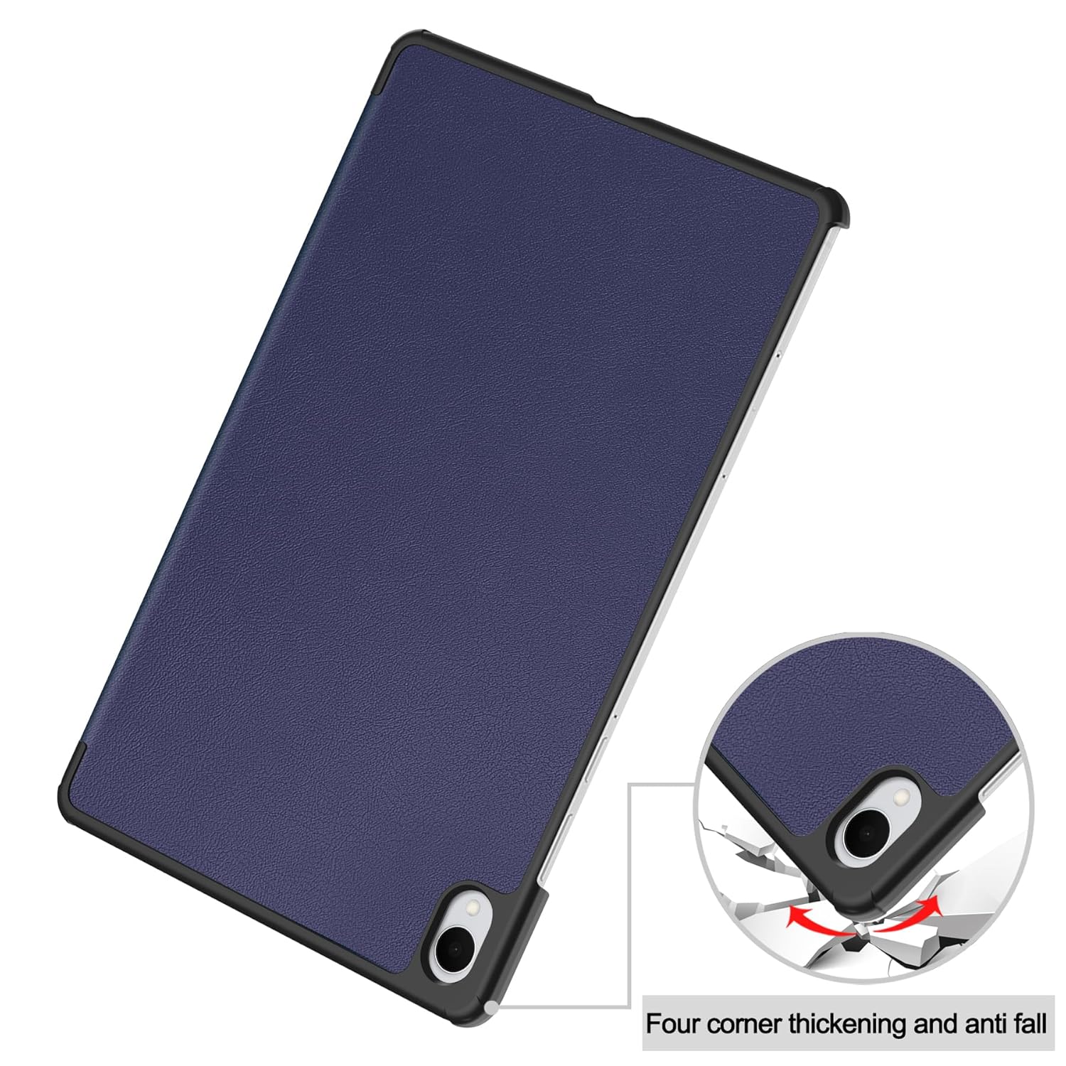 Husa pentru Samsung Galaxy Tab S11, 11 inch, tip stand functie sleep/wake-up si inchidere magnetica, protectie 360 - albastru