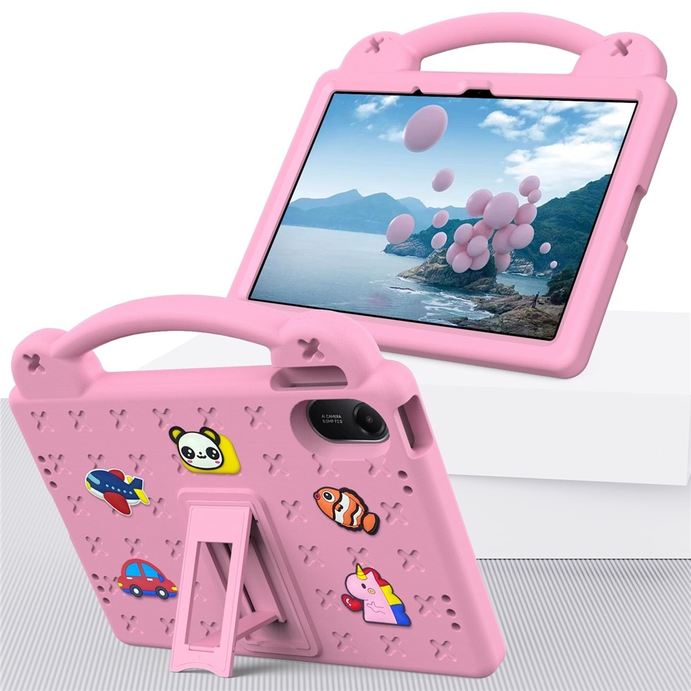 Husa tableta XGSM pentru Xiaomi Redmi Pad 2, roz, cu suport, din spuma EVA, usoara si rezistenta