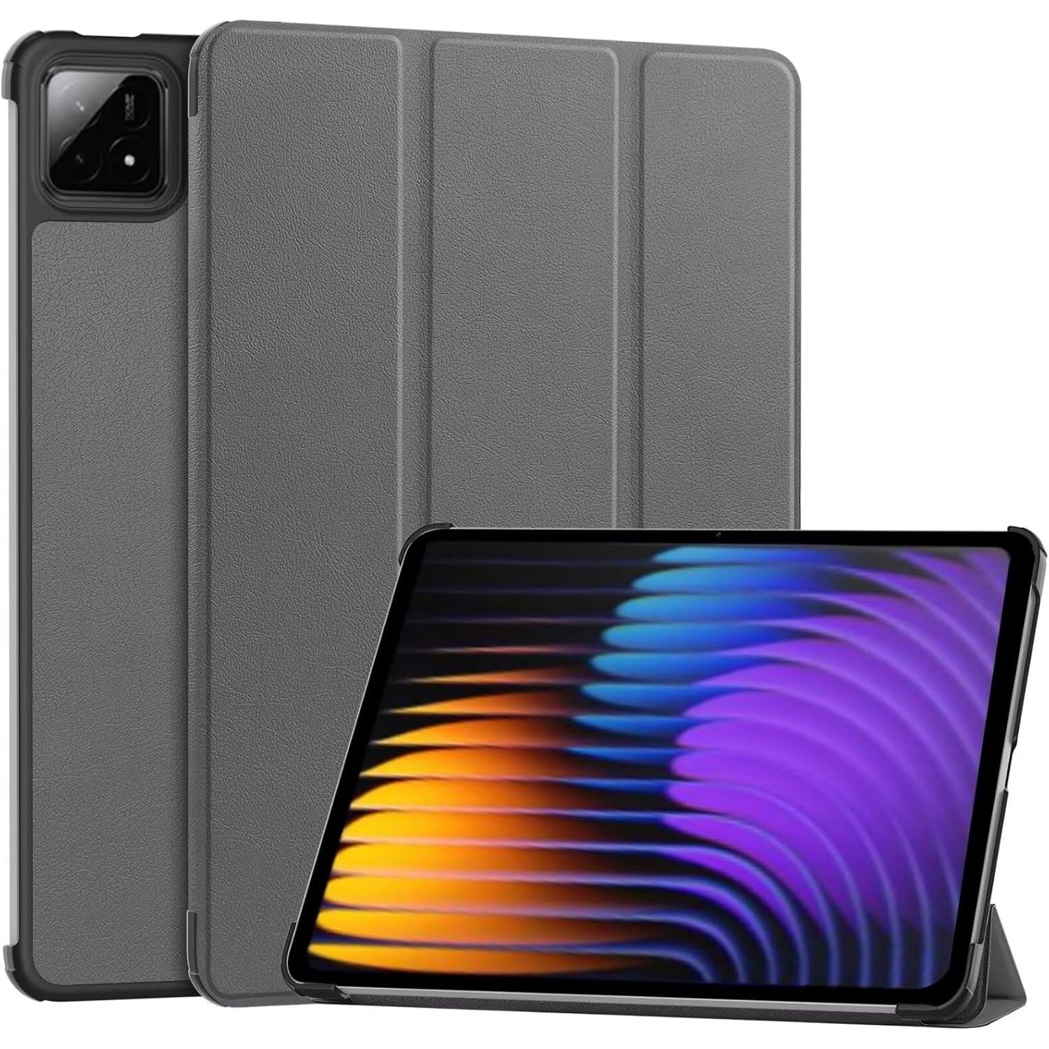 Husa pentru tableta, Supero, Xiaomi, compatibila cu Xiaomi Pad 7 / 7 Pro / 8 / 8 Pro 11 "2", functie stand reglabila, functie wake/sleep auto, margini intarite, piele ecologica, interior captusit, ultra-subtire, negru