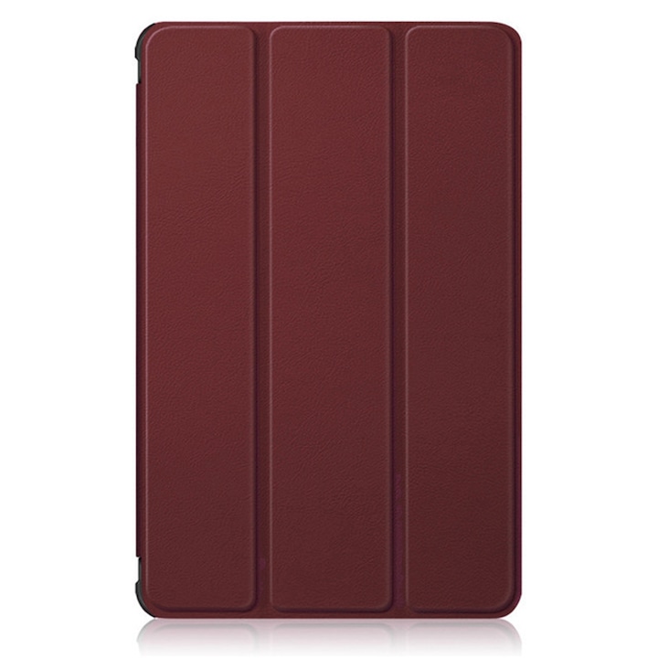 Husa tip carte pentru Samsung Galaxy Tab S7 FE 12.4'', T730/T736 2021, cu suport pentru smart pen, piele ecologica, Rosu, KOF-BBL6869