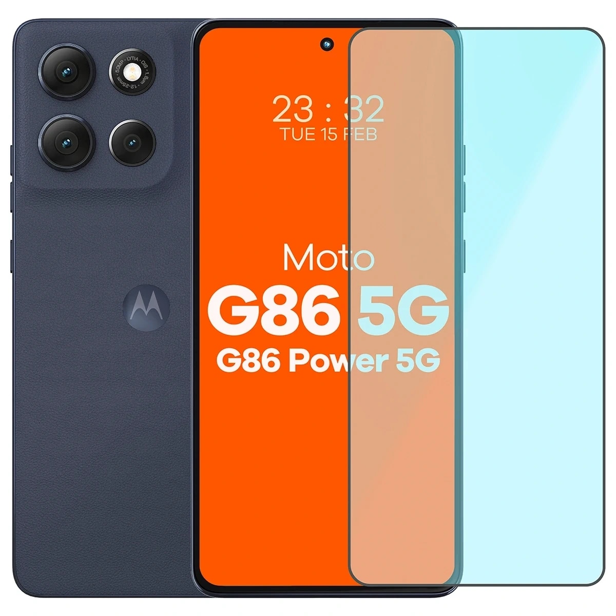 Folie sticla securizata Bizon Smart Glass compatibila cu Motorola Moto G86 5G / G86 Power 5G, Transparent