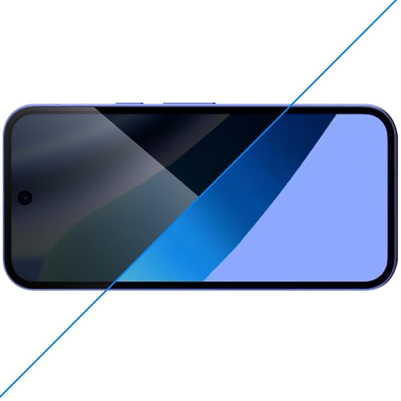 Set 2 folii sticla ERBORD Anti-Spy, protectie, negru, Google Pixel 10a