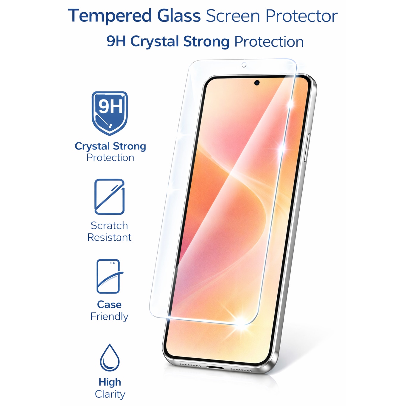 Folie Protectie Ecran Pentru Oppo Reno11 F 5G, Gama 2.5D Borderless, UltraDurable Protection, Sticla Securizata, Compatibila Cu Orice Tip De Husa, Transparent