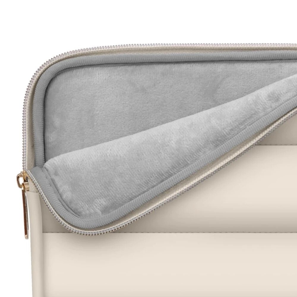 Etui set Tech-Protect Puffy 13-14" Sand cu mini etui, dimensiuni 36x25,3x2cm, 21x14,5cm