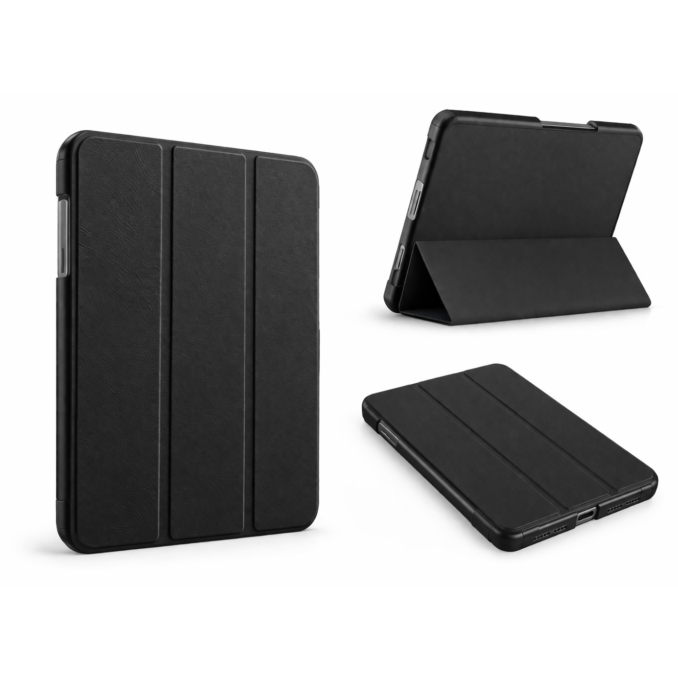 Husa tableta StandPro pentru OnePlus Pad 2, Protectie 360°, Carcasa Rigida, Piele ECO, Anti-soc si Anti-zgarieturi, Negru