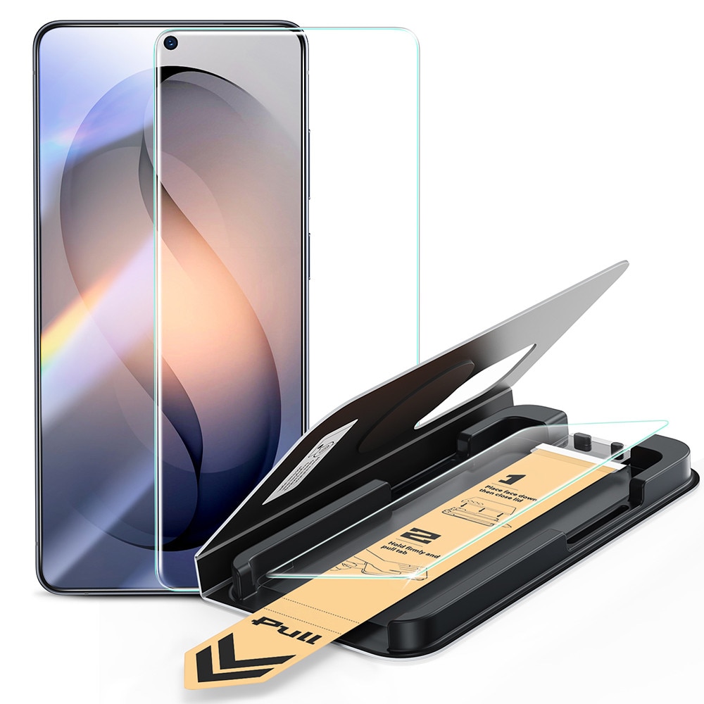 Pachet 3x Folie sticla pentru iPhone 17 Pro Max ESR Corning Gorilla Glass UltraFit™ cu aplicator automat, Potrivire automata, Transparenta