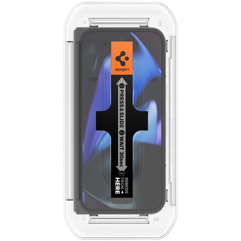 Set 2 folii sticla cu sistem de montare Case friendly Spigen GLAStR EZ FIT compatibil cu Google Pixel 9 Pro Fold, Transparent