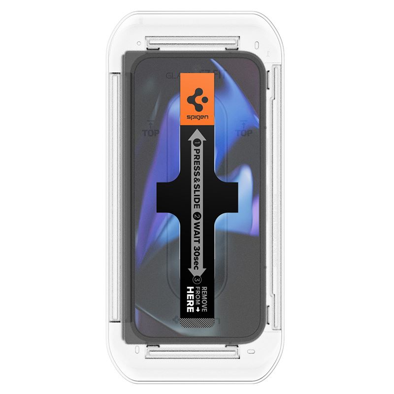 Set 2 folii sticla cu sistem de montare Case friendly Spigen GLAStR EZ FIT compatibil cu Google Pixel 9 Pro Fold, Transparent