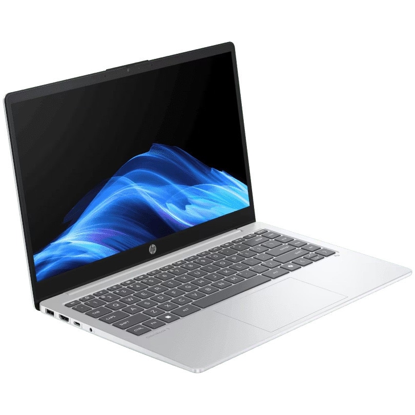 Laptop HP OmniBook 3 NG AI Hokie 25C1 cu prcesor AMD Ryzen™ AI 330 pana la 4.5 Ghz,14" FullHD, 24 GB DDR 5, 512 GB SSD, AMD Radeon 820M Graphics, Windows 11 Glacier Silver