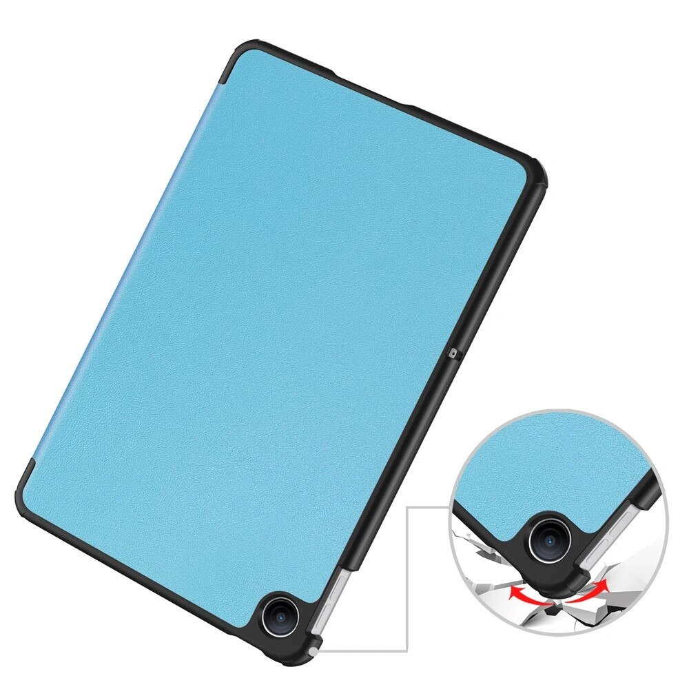 Husa cu clapeta XGSM pentru Xiaomi Redmi Pad 2 9.7", albastru, tri-fold, microfibra, slot stylus