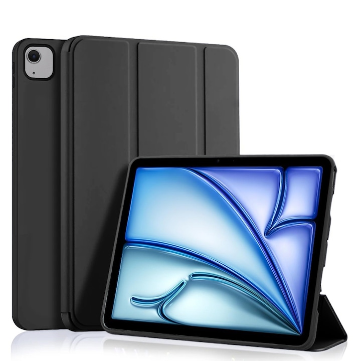 Husa tableta XGSM pentru Lenovo Tab M10 Plus TB-X606F, Smartcase, neagra, functie stand