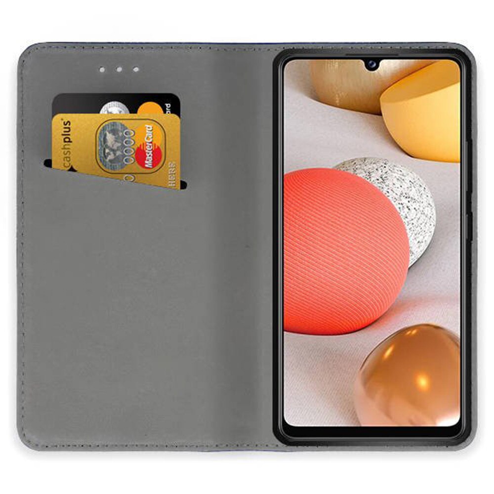Husa carte Smart Magnet, G-Tech, compatibila cu Realme C61, buzunar card, piele ecologica, Visiniu