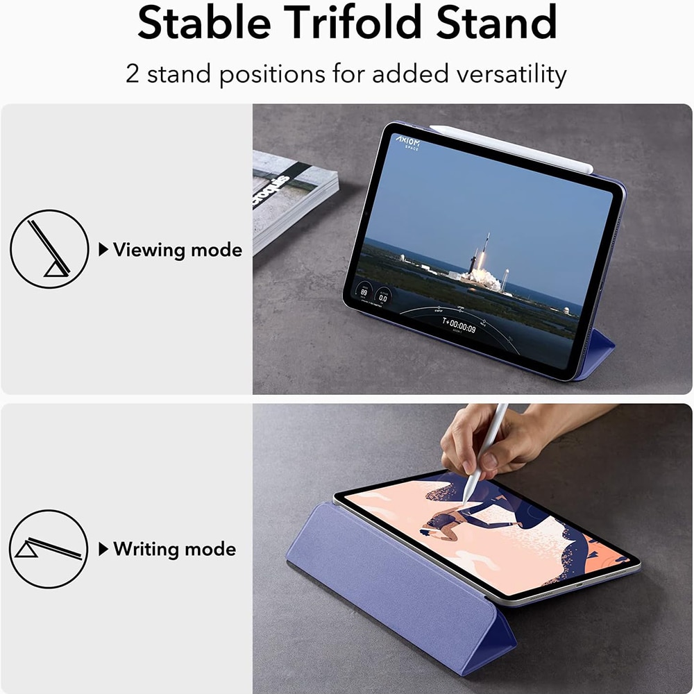 Husa pentru iPad Pro 11 2018/iPad Air 4/5 2020/2022, Rebound Magnetic, X87, Lavender