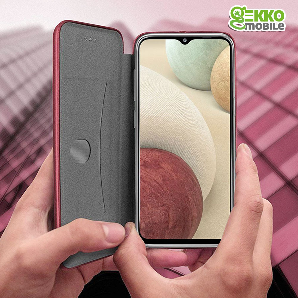 Husa pentru Samsung A12 - tip carte, inchidere magnetica, Gekko Elegance - VISINIE