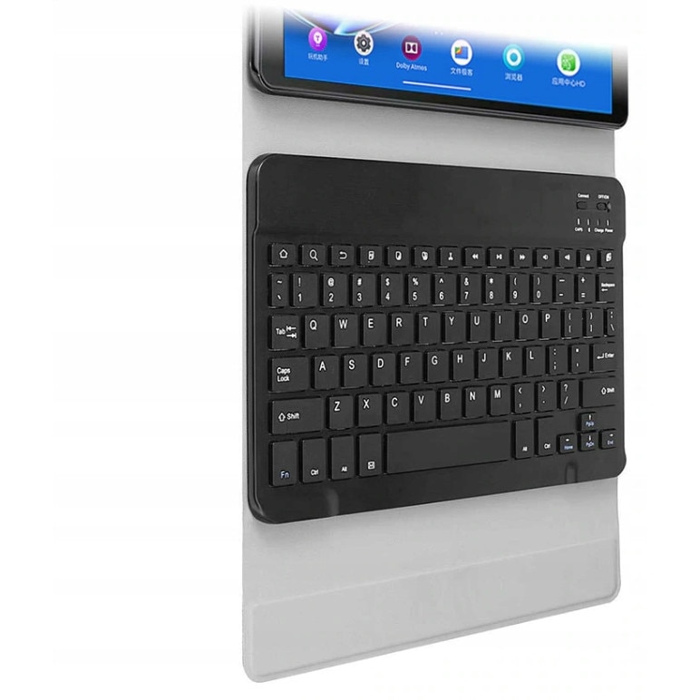 Husa cu tastatura pentru Lenovo Tab M10 Plus 10.6", Piele ecologica, Negru