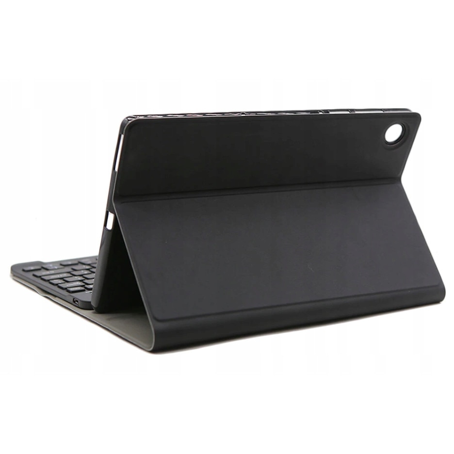 Husa cu tastatura pentru Lenovo Tab M10 Plus 10.6", Piele ecologica, Negru