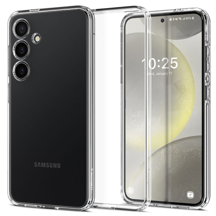 Husa pentru Samsung Galaxy S24+ S926, Spigen, Liquid Crystal, Transparenta