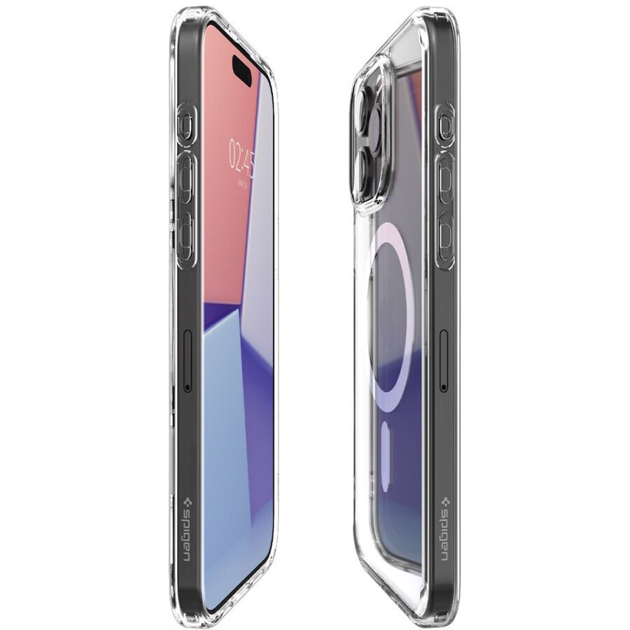 Carcasa Spigen Ultra Hybrid MagSafe compatibila cu iPhone 15 Pro White