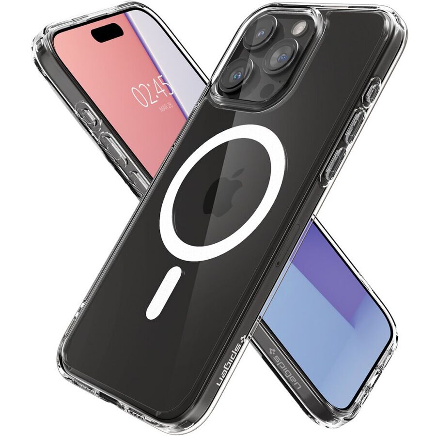 Carcasa Spigen Ultra Hybrid MagSafe compatibila cu iPhone 15 Pro White