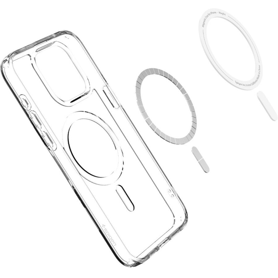 Carcasa Spigen Ultra Hybrid MagSafe compatibila cu iPhone 15 Pro White