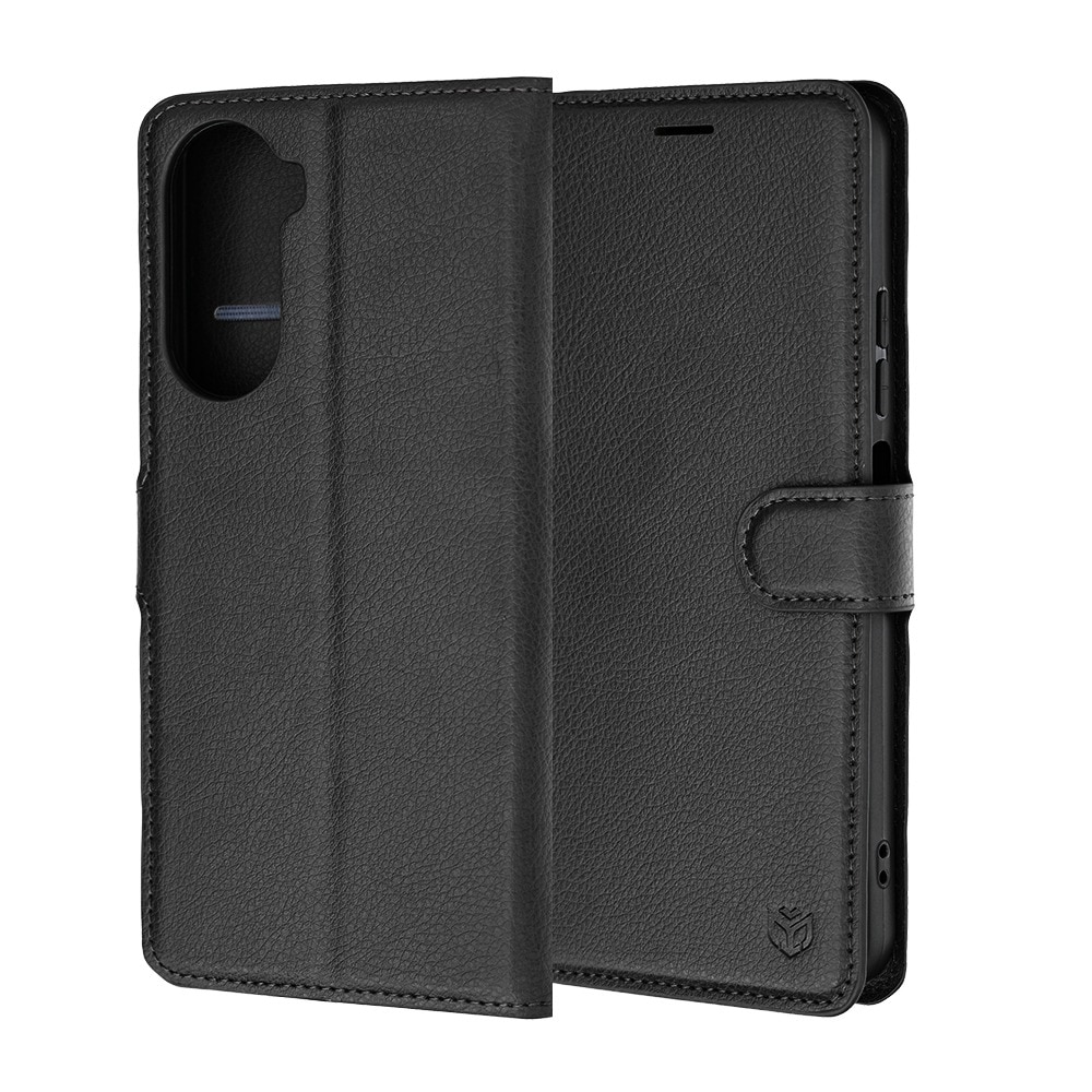 Husa pentru Xiaomi Redmi A7 Pro 4G Tip Carte DaDen®, Leather Folio, Functie de Stand, Calitate Premium, Antisoc, Protectie Sporita, Negru