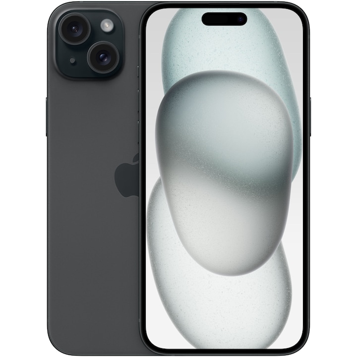 RESIGILAT: Telefon mobil Apple iPhone 15 Plus, 128GB, 5G, Black