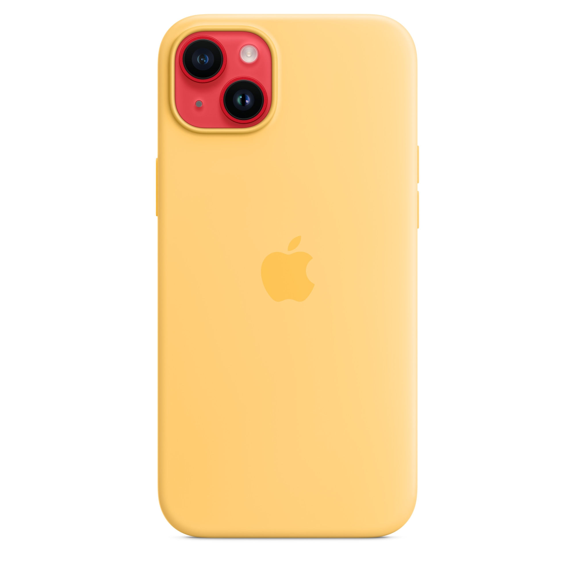 Husa de protectie Apple Silicone Case with MagSafe pentru iPhone 14 Plus, Sunglow
