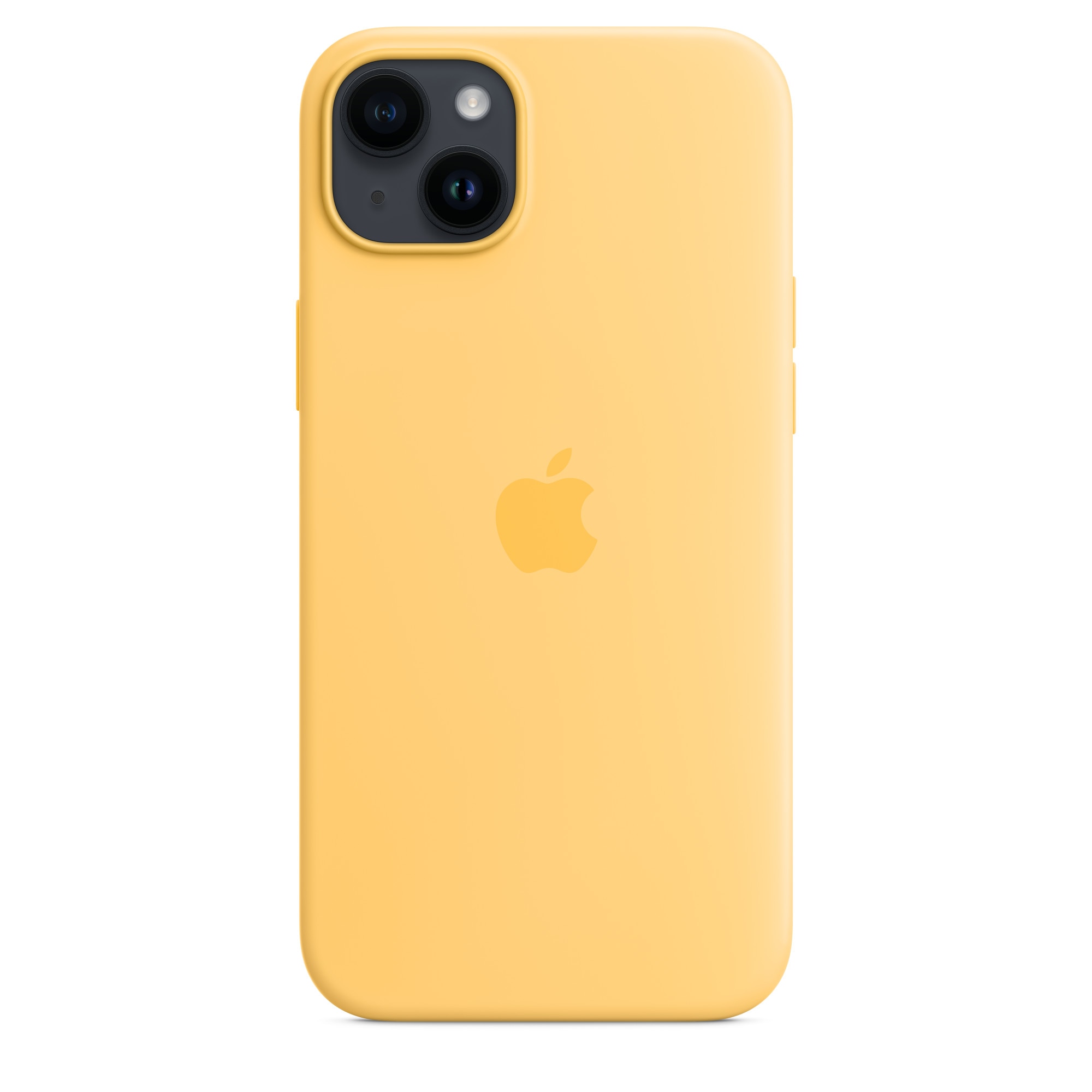 Husa de protectie Apple Silicone Case with MagSafe pentru iPhone 14 Plus, Sunglow