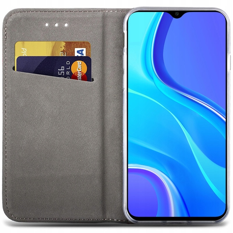 Husa cu clapeta TelForceOne Xiaomi Redmi 9 albastru 360° protectie