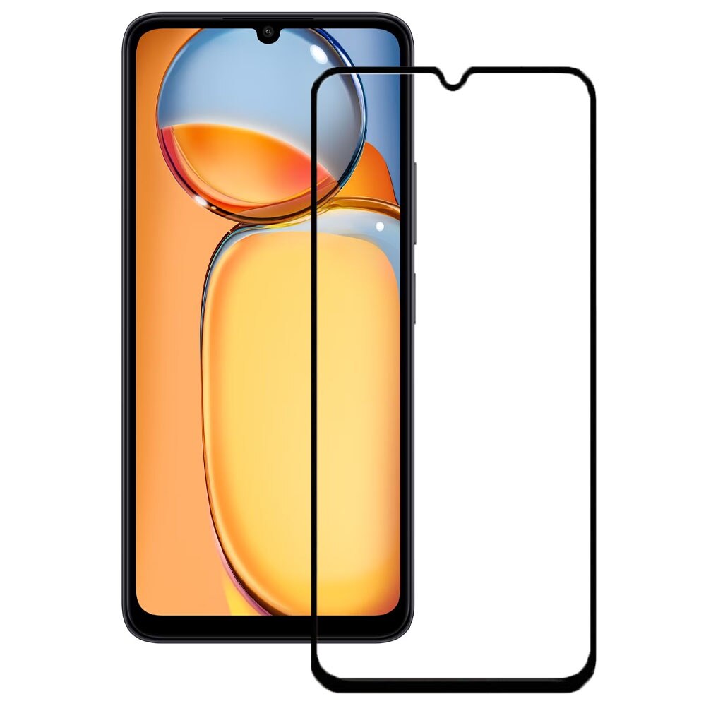 Folie protectie, compatibila cu Xiaomi Redmi 13C, Sticla securizata, Acoperire completa, Duritate 9H, Pelicula adeziv Full Surface, Anti-dust, Case Friendly, Montare usoara, Transparenta