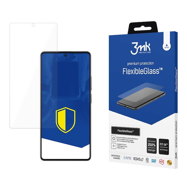 Folie de protectie ecran pentru Poco M6 Pro, 3MK, Sticla, Transparent