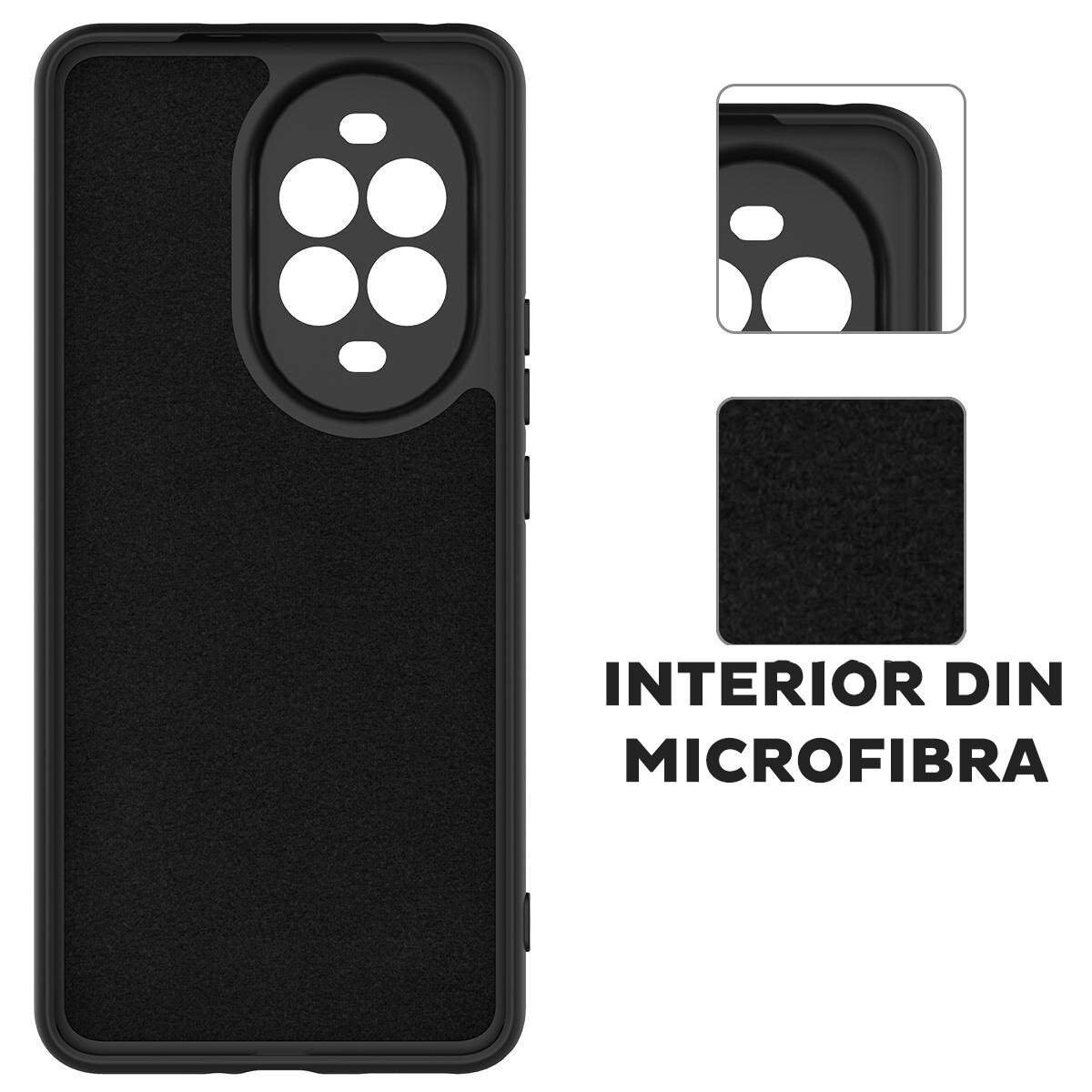 Husa pentru Huawei nova 14 Pro Daden® Silicon SoftFlex, Ultra Slim, Protectie sporita, Interior de microfibra, Albastru