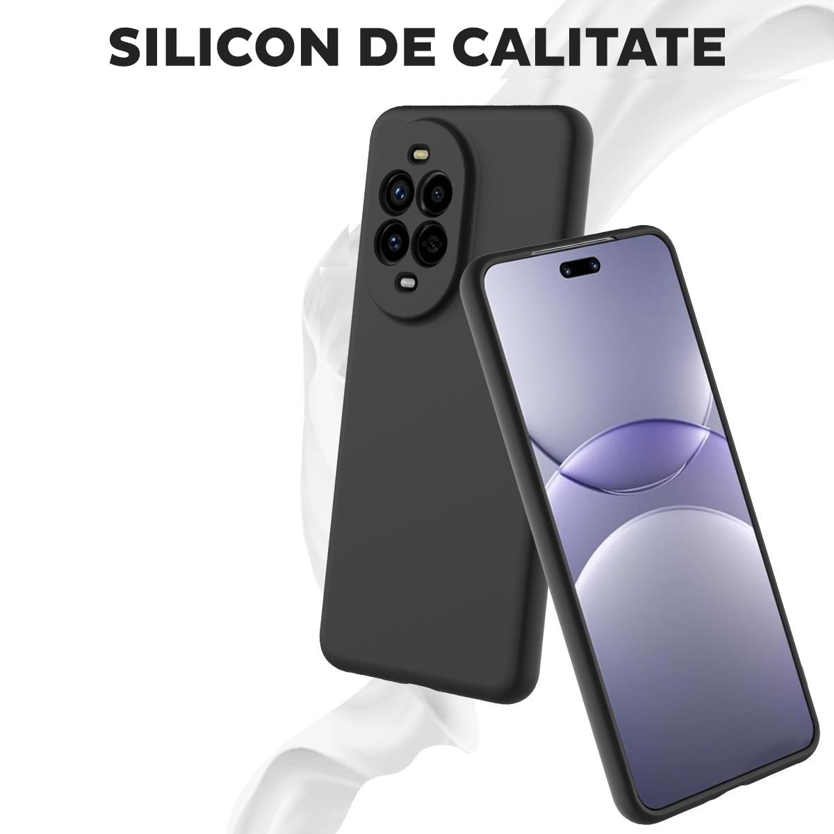 Husa pentru Huawei nova 14 Pro Daden® Silicon SoftFlex, Ultra Slim, Protectie sporita, Interior de microfibra, Albastru