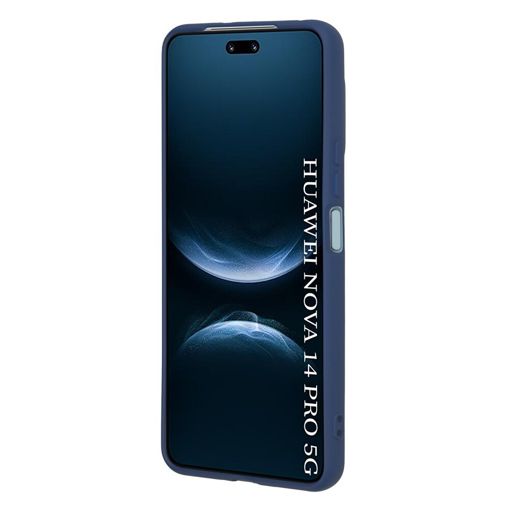 Husa pentru Huawei nova 14 Pro Daden® Silicon SoftFlex, Ultra Slim, Protectie sporita, Interior de microfibra, Albastru